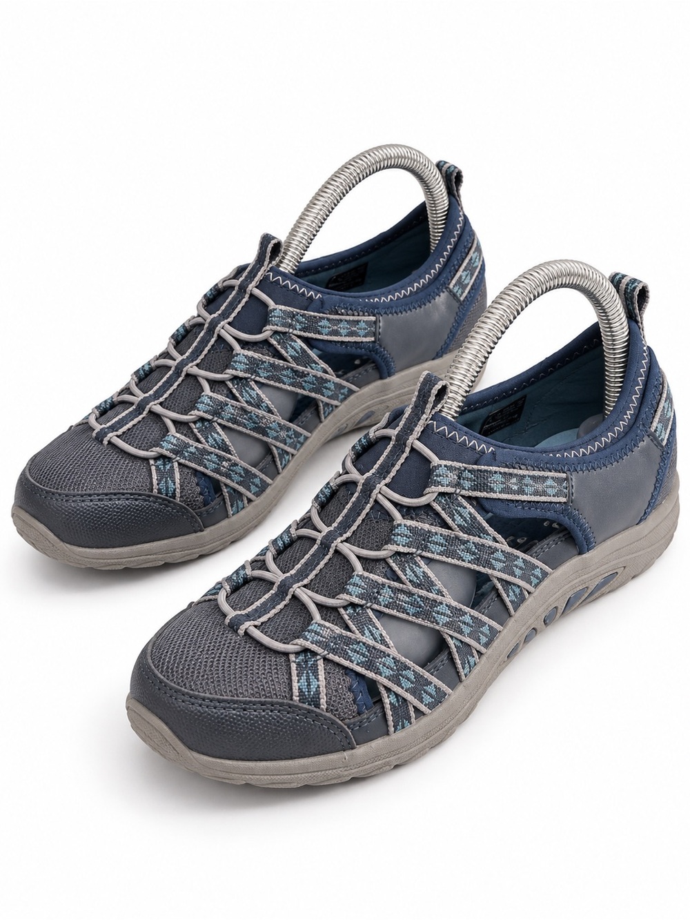 Skechers Reggae Fest Dory Fisherman Sandals Women's Size 7 Blue, Grey